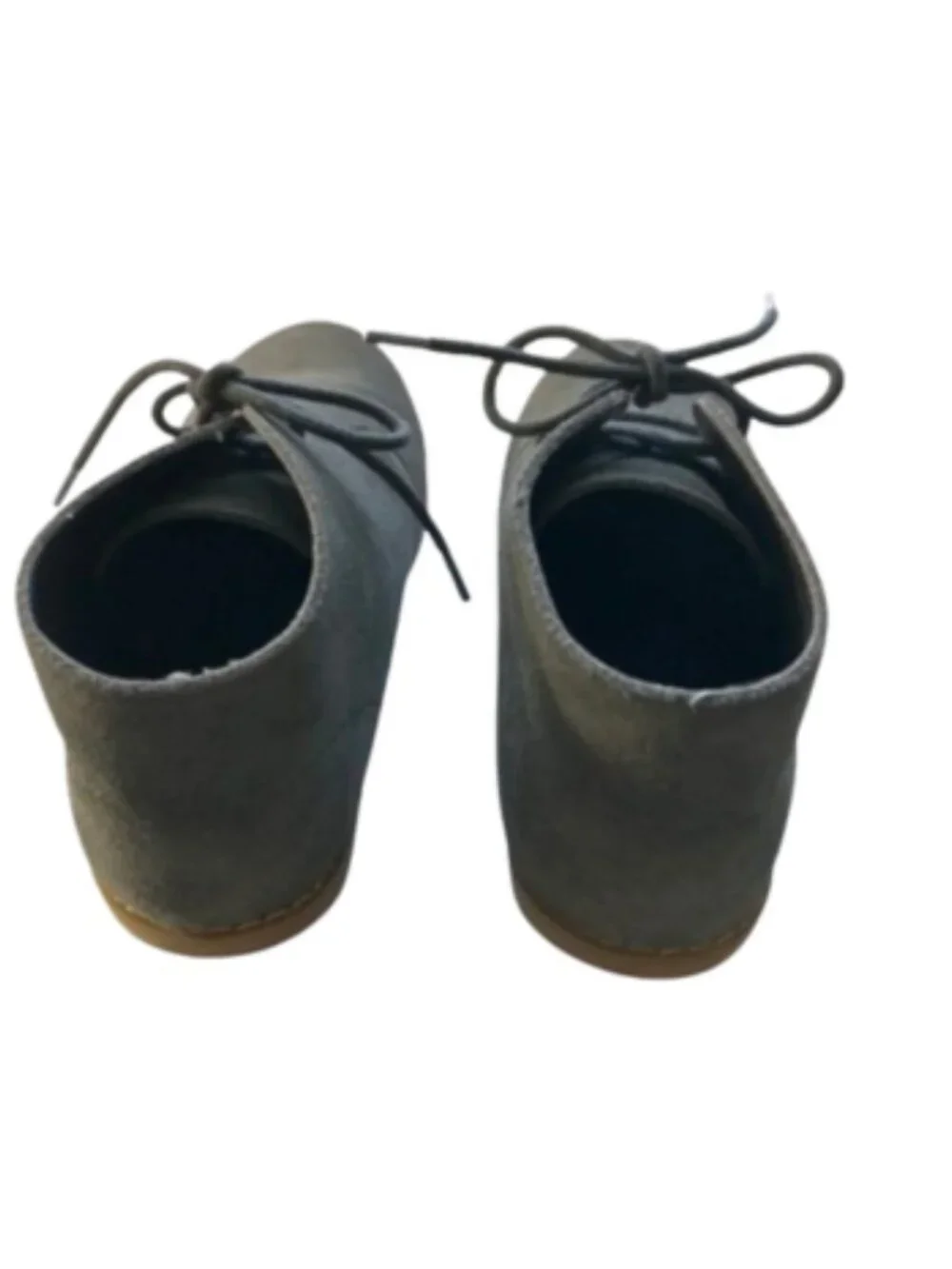 Janie and Jack Kids Classic Chukka Gray Suede Boots Single Tie, never worn, sz 4